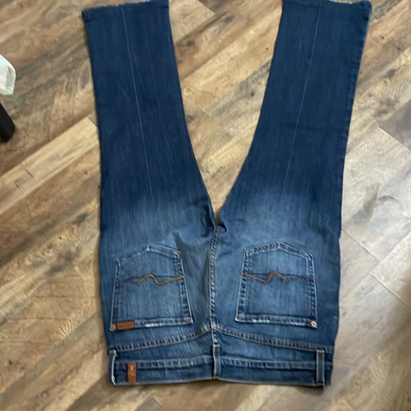 7 for all Mankind Bootcut jeans. Size 31 women’s Faded denim darker down legs. - Picture 4 of 14